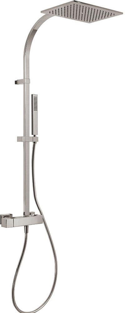 Tres Exclusive conjunto de ducha a pared con rociador con efecto lluvia acero 202.191.01.AC