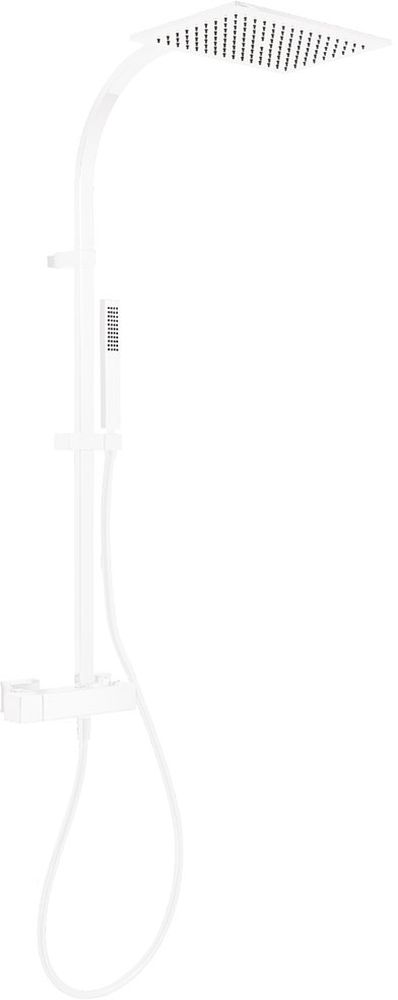 Tres Exclusive conjunto de ducha a pared con rociador con efecto lluvia blanco 202.191.01.BM