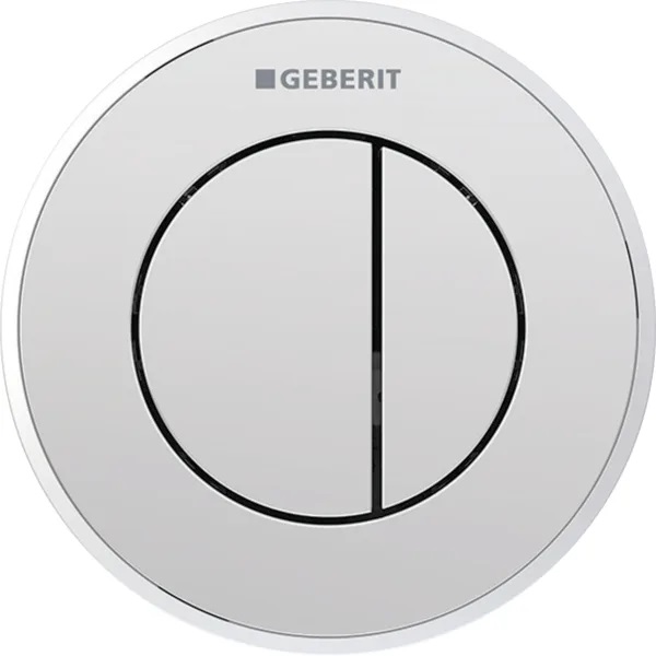 Geberit Typ 10 botón de descarga para WC cromo brillante-cromo mate 116.056.KH.1