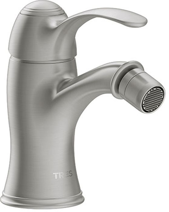 Tres Monoclasic grifo para bidé de pie acero 242.120.01.AC