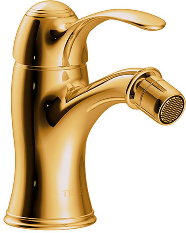 Tres Monoclasic grifo para bidé de pie oro 242.120.01.OR