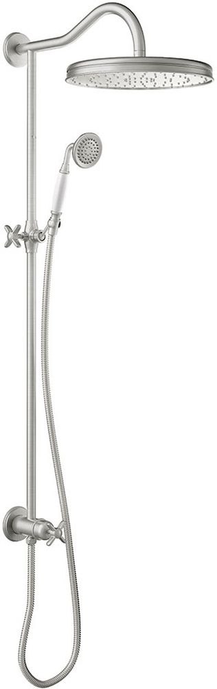 Tres Monoclasic conjunto de ducha a pared acero 242.476.02.AC