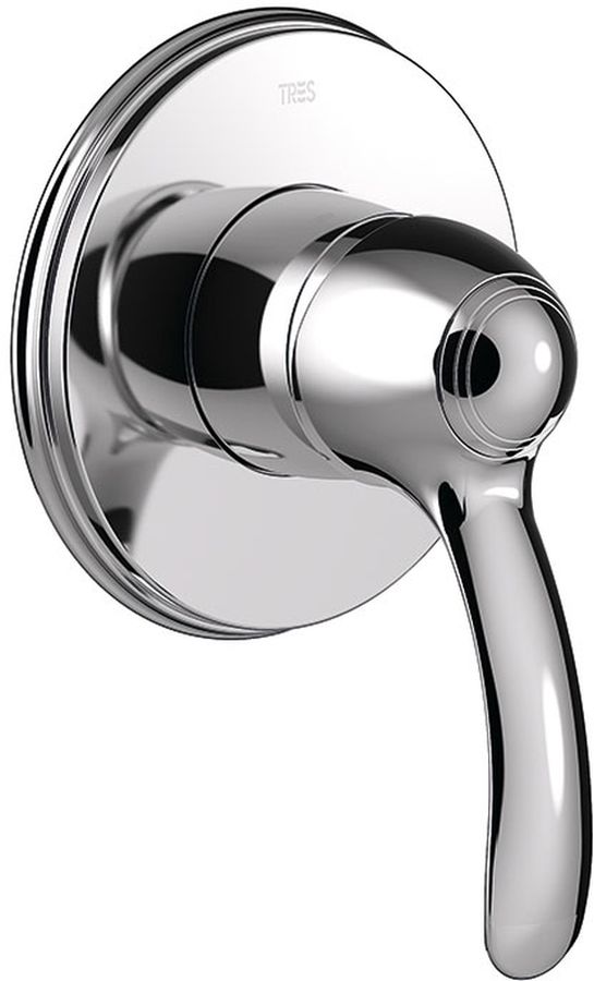 Tres Monoclasic grifo para ducha empotrado cromo 242.177.01