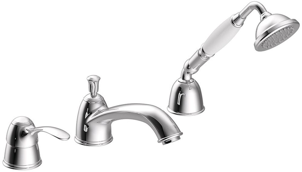 Tres Monoclasic grifo de bañera y ducha en bañera cromo 242.145.01