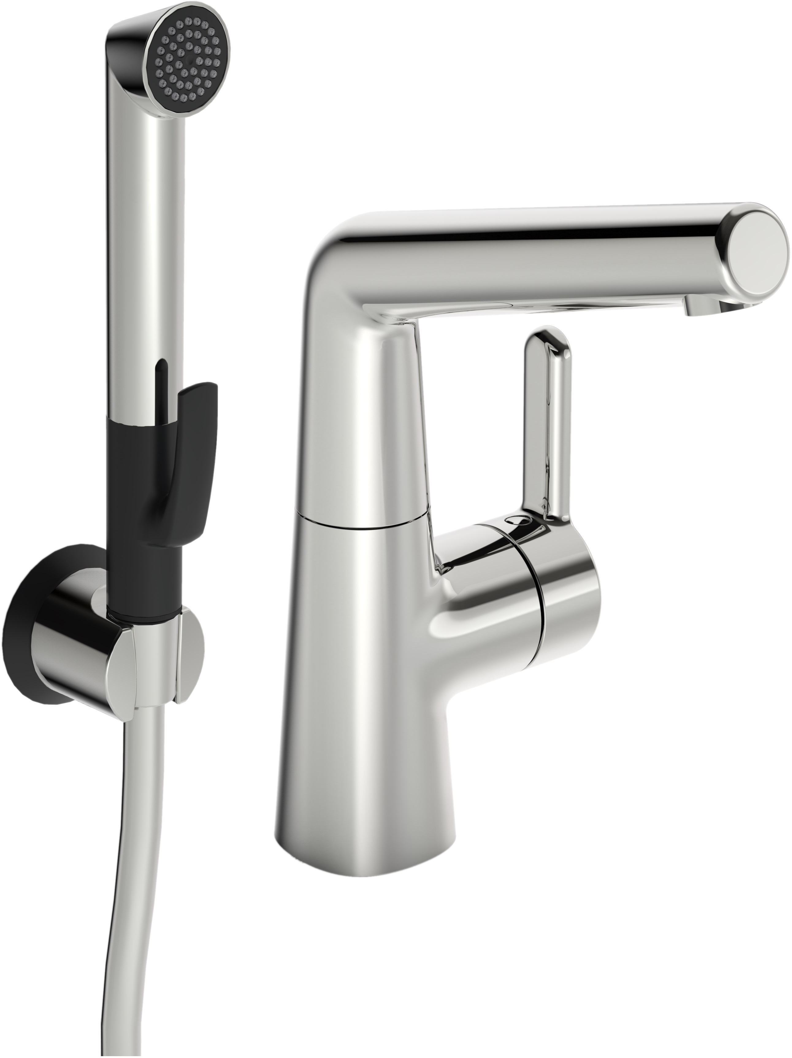 Oras Inspera grifo de lavabo con rociador tipo bidé de pie cromo 3008F