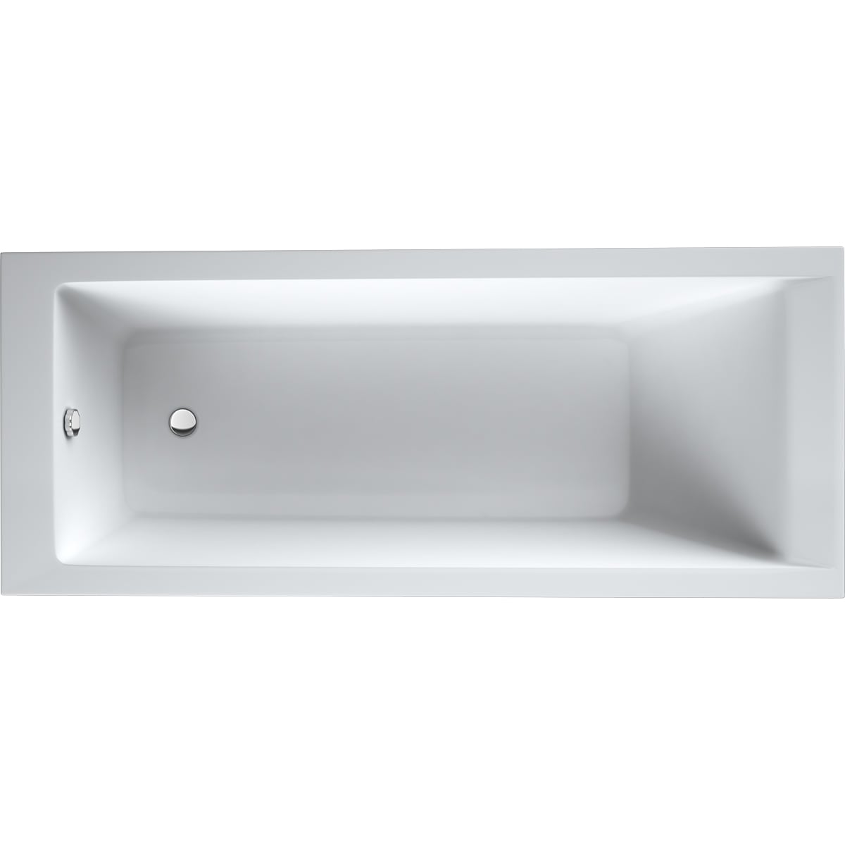 Oltens Langfoss bañera rectangular 170x75 cm blanco 10005000