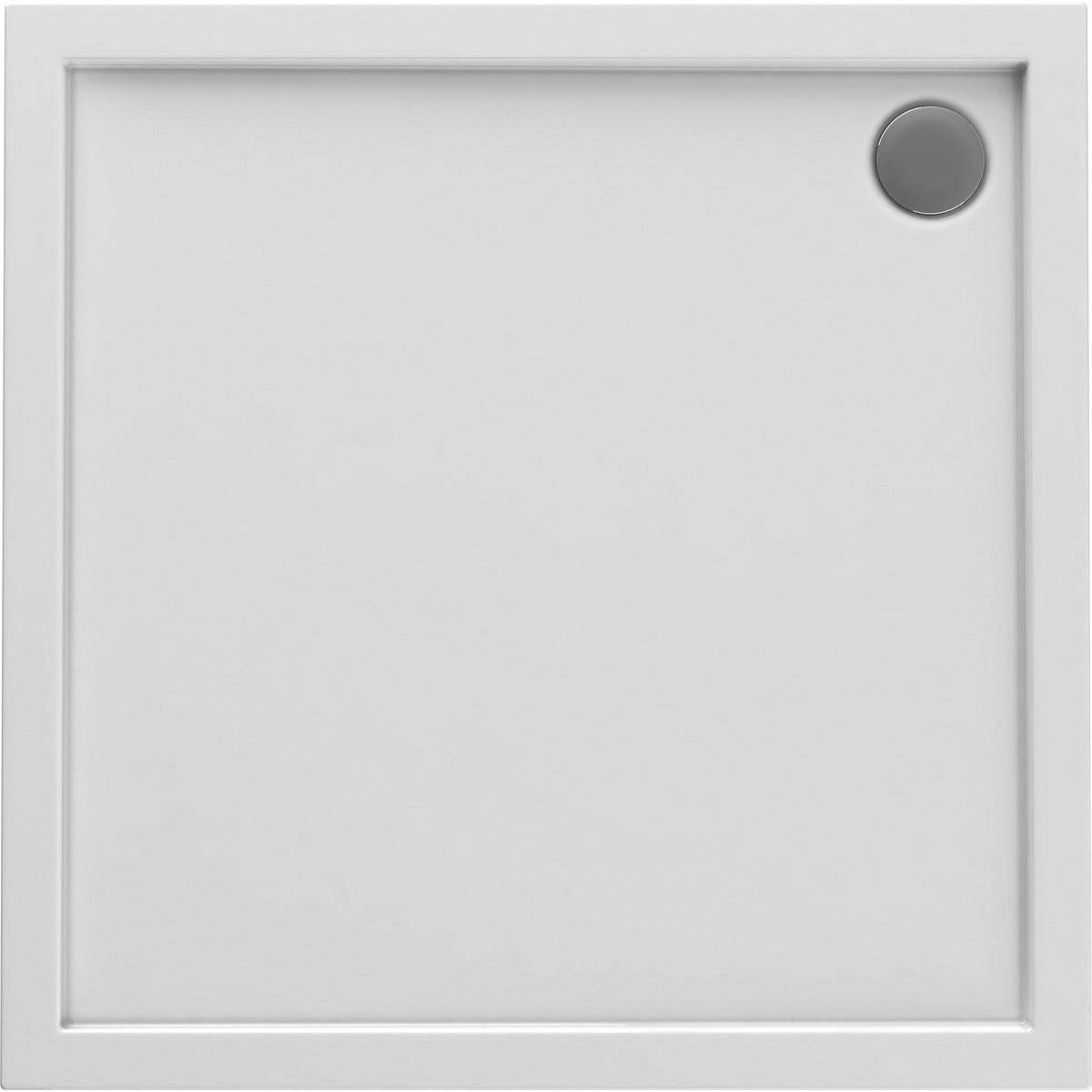 Oltens Superior plato de ducha cuadrado 90x90 cm blanco 17001000