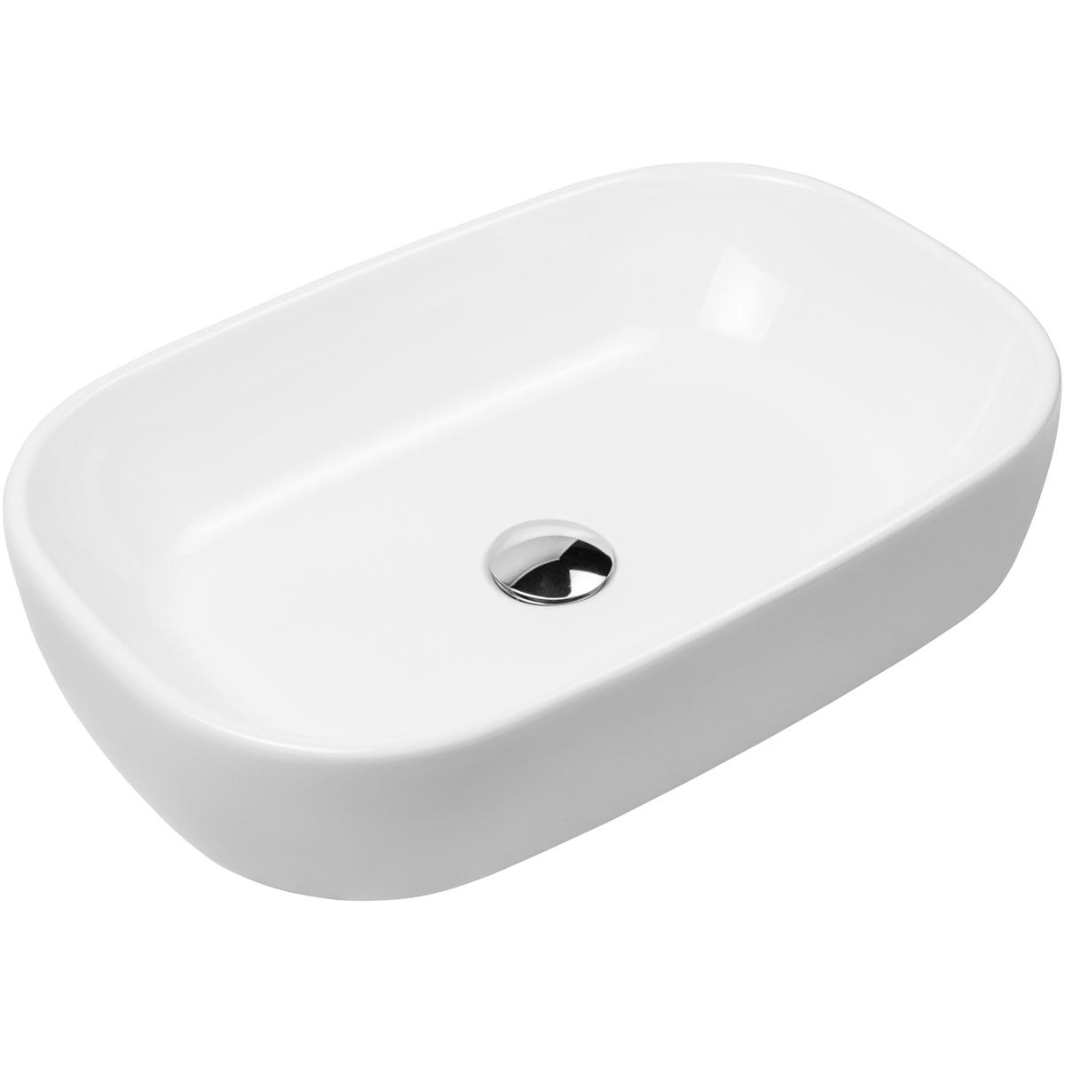 Oltens Jurong lavabo 54x36 cm oval sobre encimera blanco 40304000