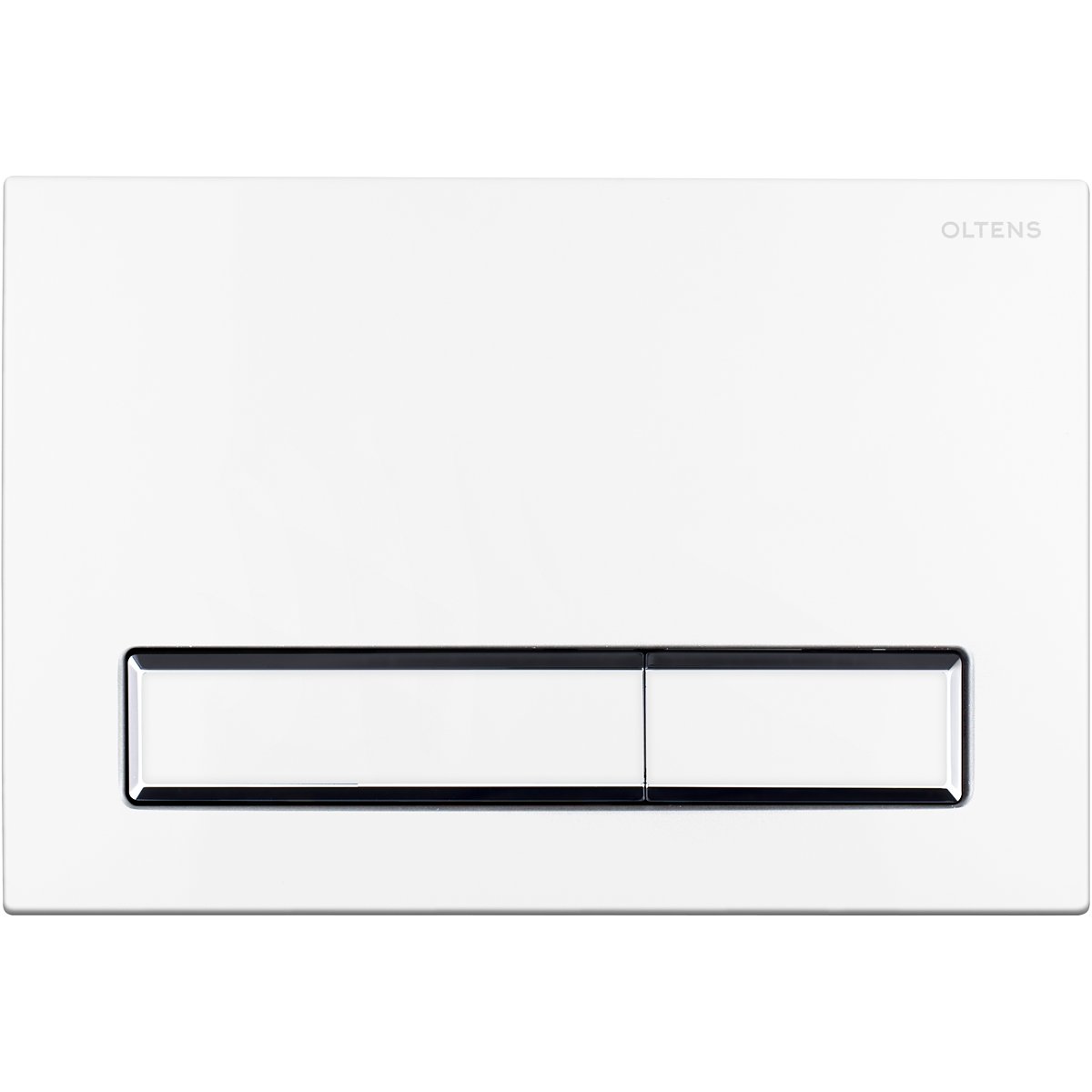 Oltens Torne botón de descarga para WC blanco/cromo/blanco 57103000
