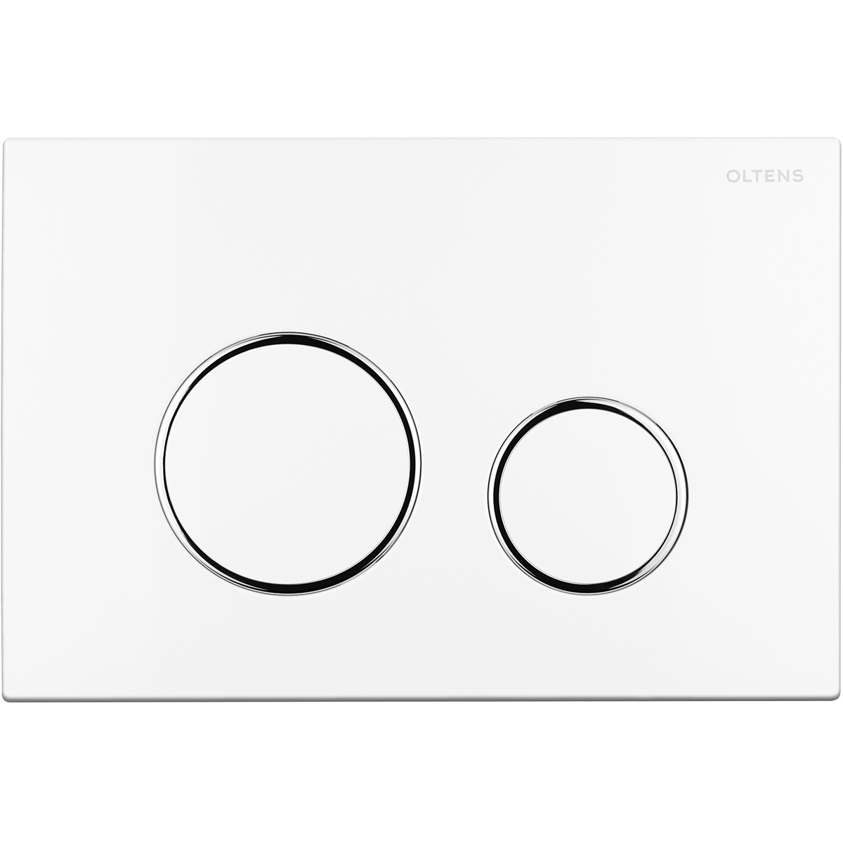 Oltens Lule botón de descarga para WC blanco/cromo/blanco 57104000