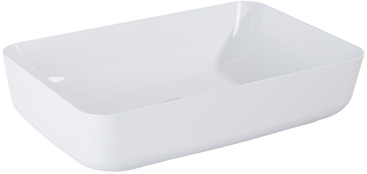 Elita Nomia lavabo 50x39 cm rectangular sobre encimera blanco RE040500058060