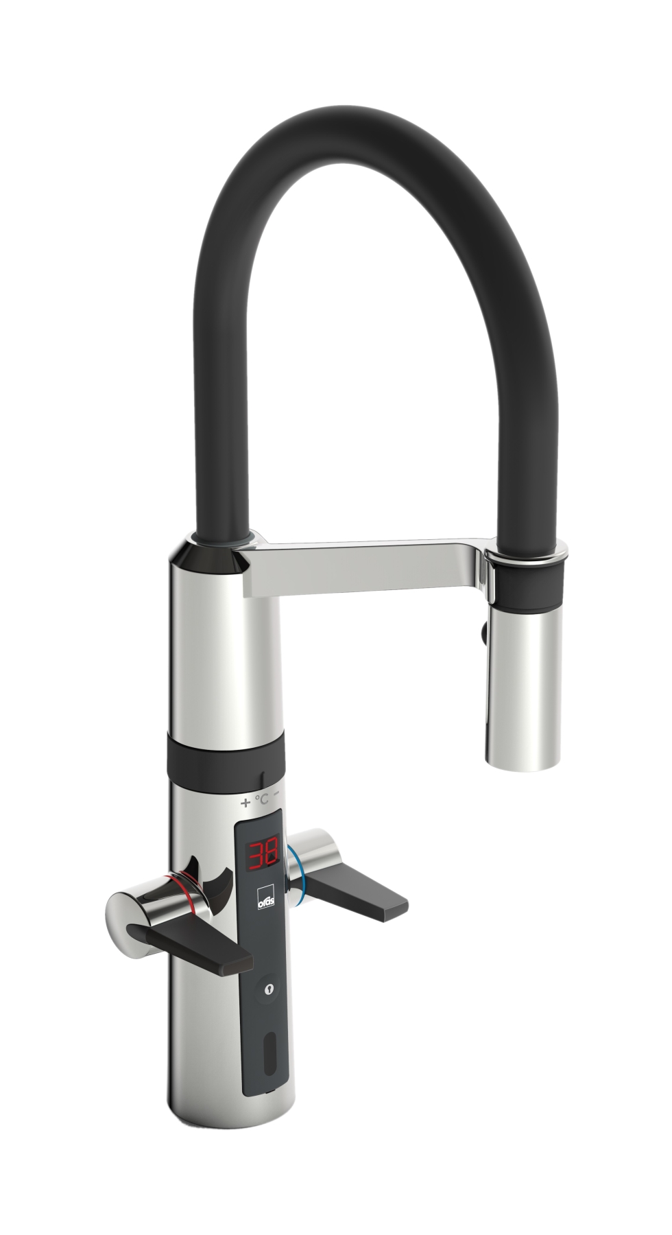 Oras Optima grifo de cocina de pie cromo 2728F