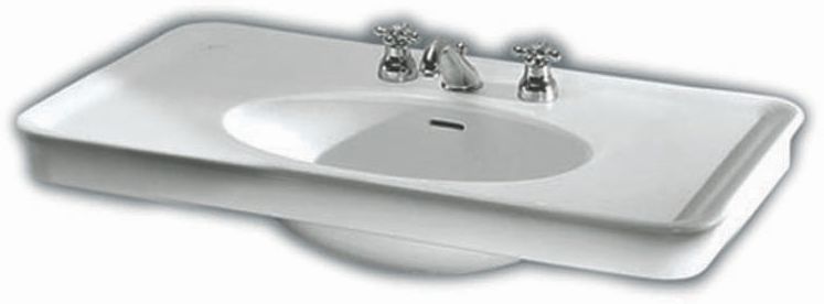 Hatria Dolcevita lavabo 100x55 cm rectangular clásico blanco brillante Y0F001