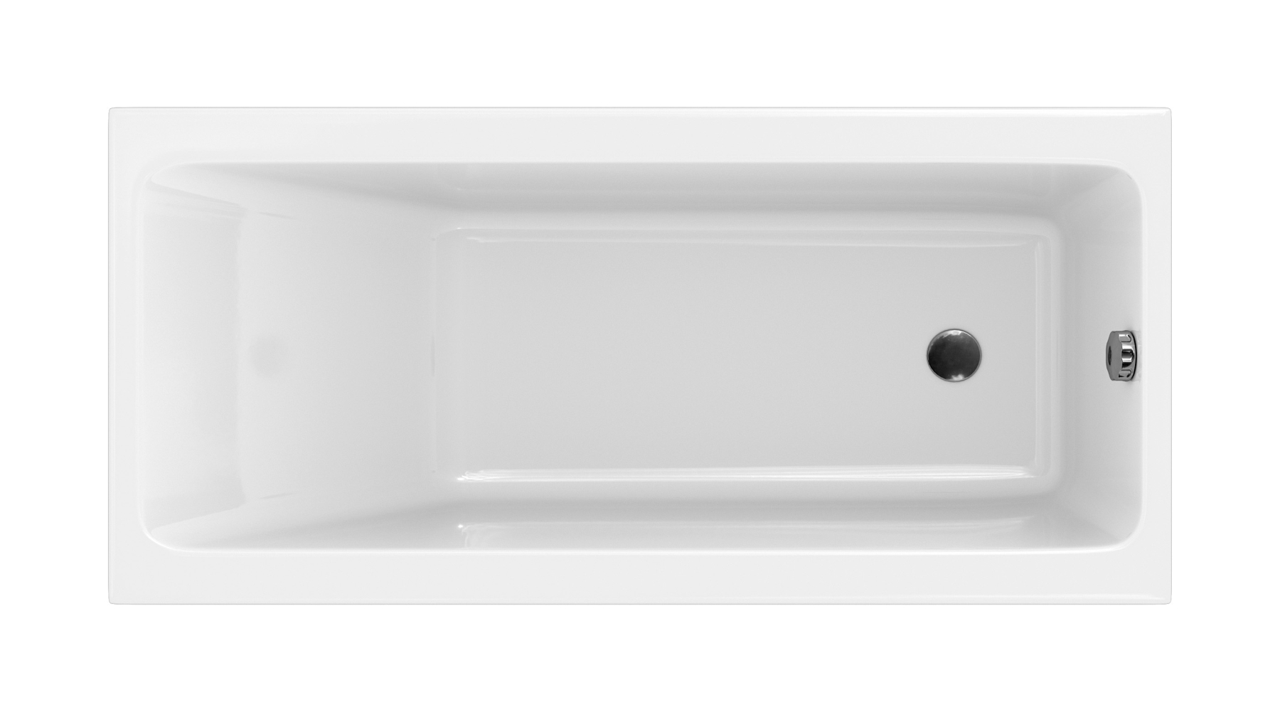 Cersanit Crea bañera rectangular 160x75 cm blanco S301-225
