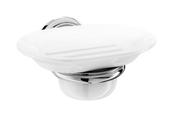 Roca Carmen jabonera de pared cromo-blanco A817005001