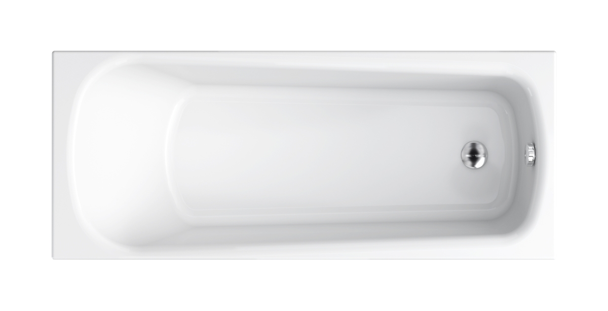 Cersanit Nao bañera rectangular 170x70 cm blanco S301-244