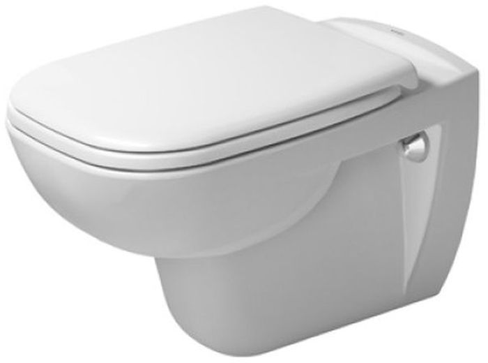 Duravit D-Code taza de inodoro suspendido sin reborde blanco 25700900002