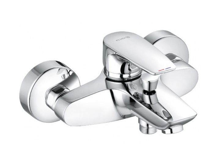 Kludi Pure&Solid grifo de bañera y ducha a pared cromo 346810575