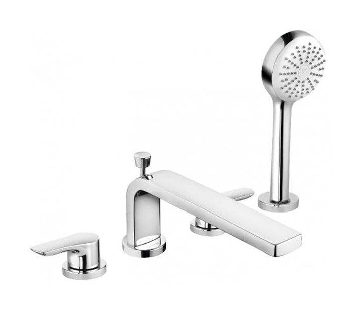 Kludi Pure&Solid grifo de bañera y ducha en bañera cromo 344230575