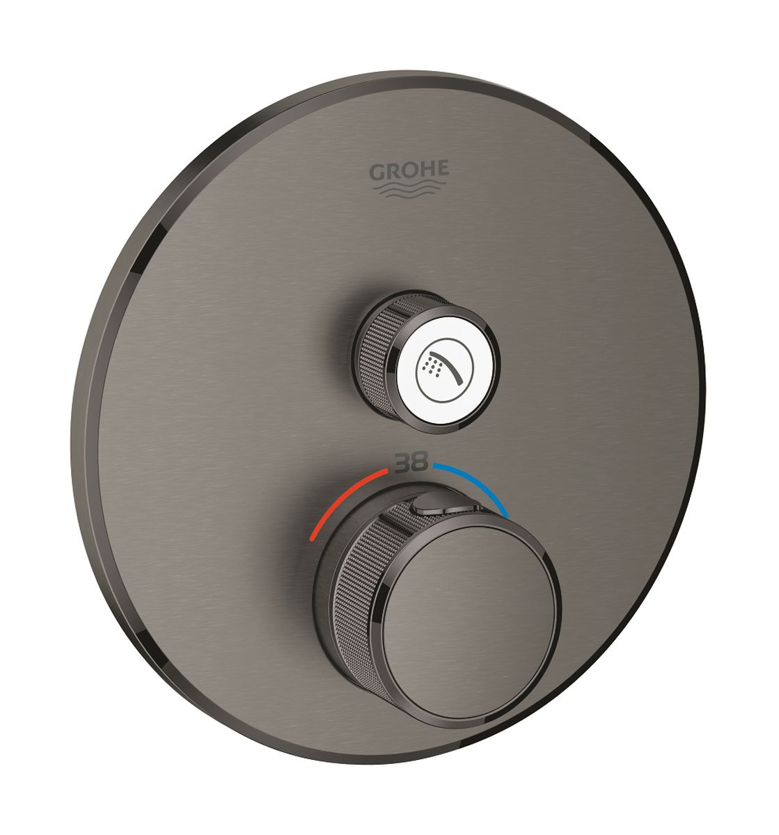 Grohe Grohtherm SmartControl grifo para ducha empotrado con termostato Brushed Hard Graphite 29118AL0