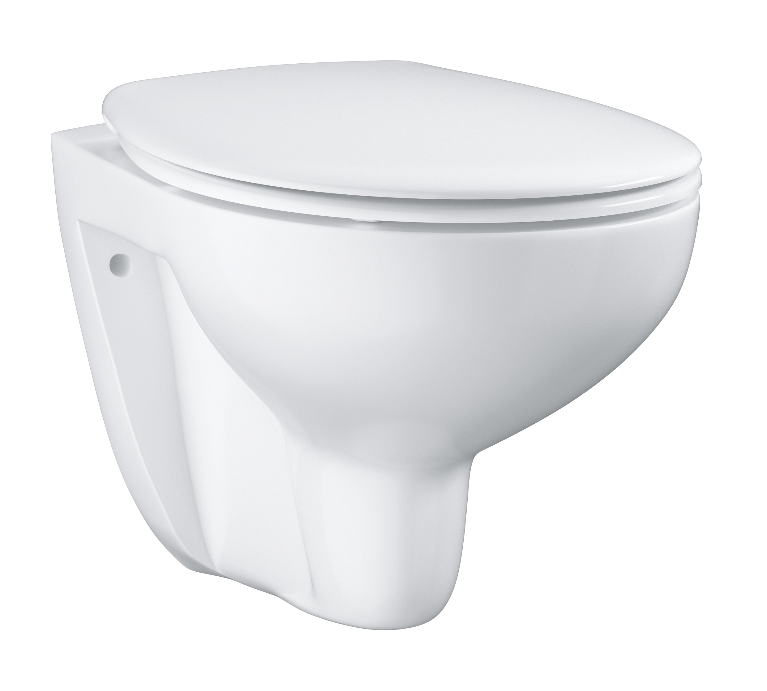 Grohe Bau Ceramic taza de inodoro con asiento de cierre suave suspendido sin reborde blanco 39351000