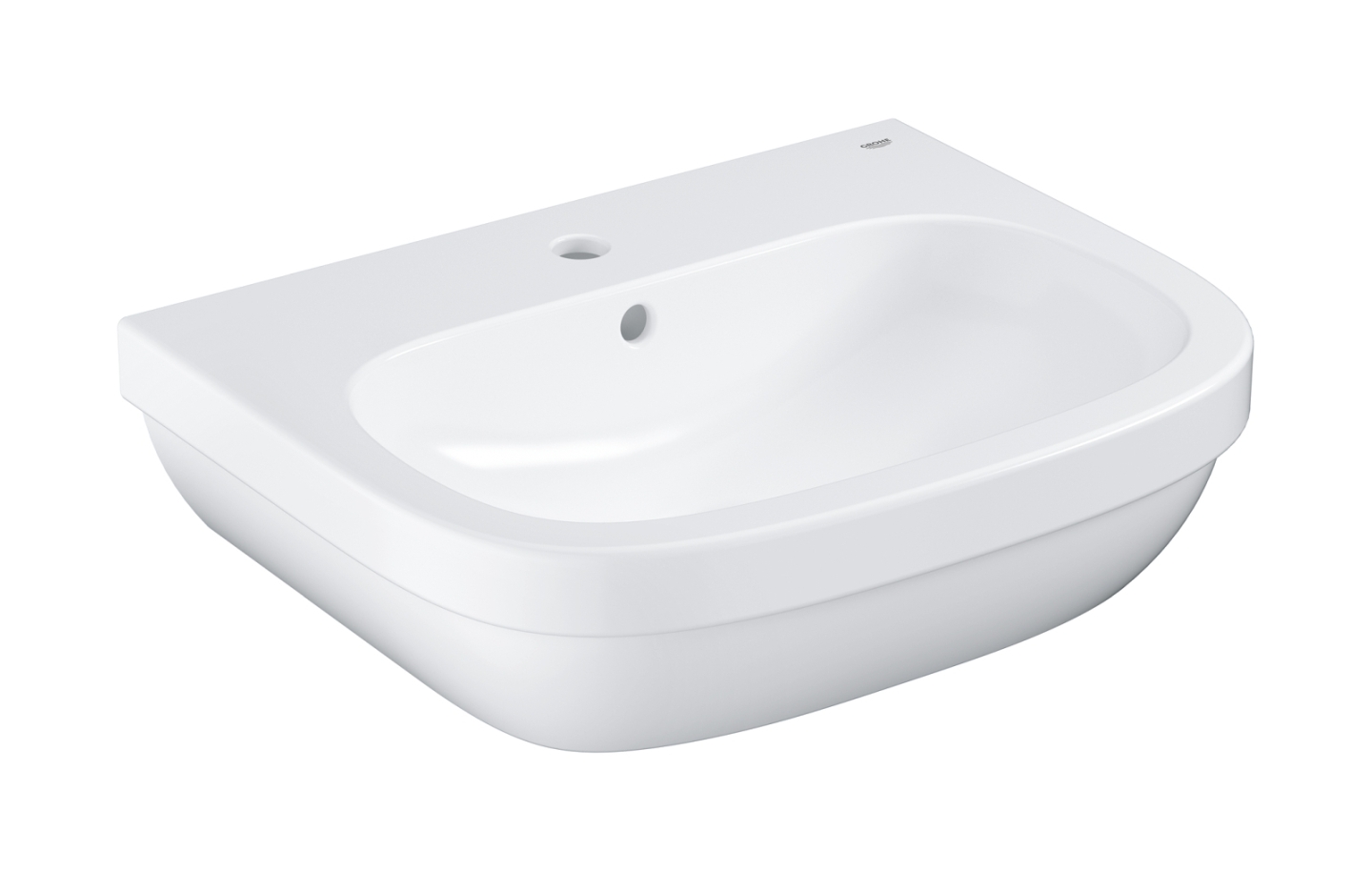 Grohe Euro Ceramic lavabo 60x48 cm semicircular clásico blanco brillante 39335000