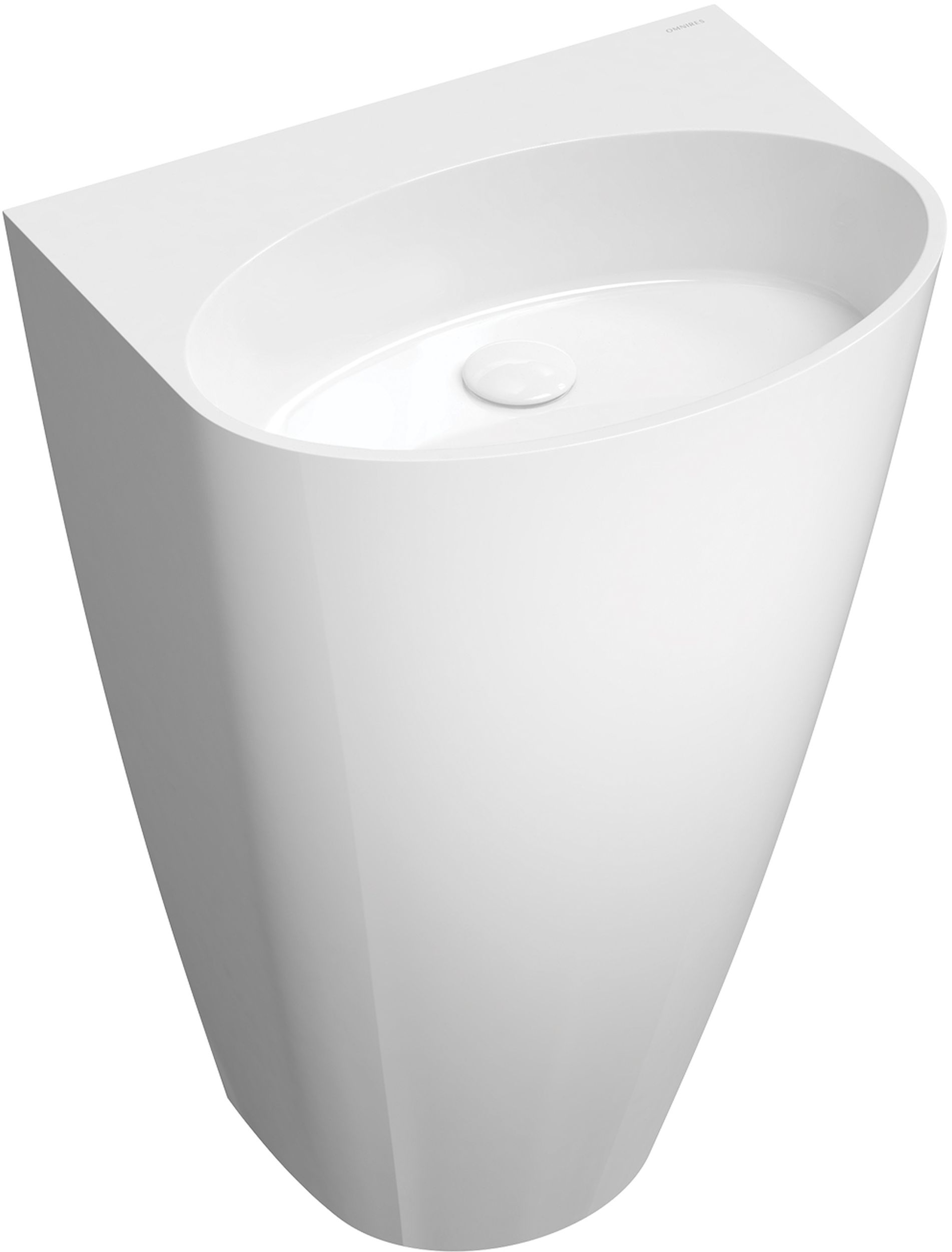 Omnires Siena M+ lavabo 55x43 cm oval exento blanco SIENAUWBOBP