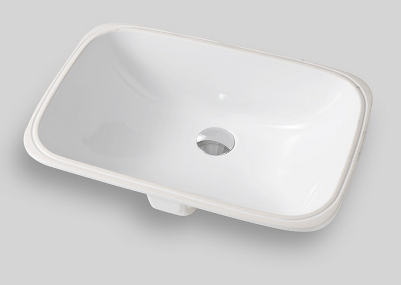 Art Ceram Nettuno lavabo 56x38 cm rectangular bajo encimera blanco brillante NTL00101;00
