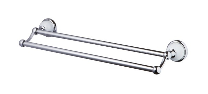 BISK Grenada toallero cromo-blanco 06907