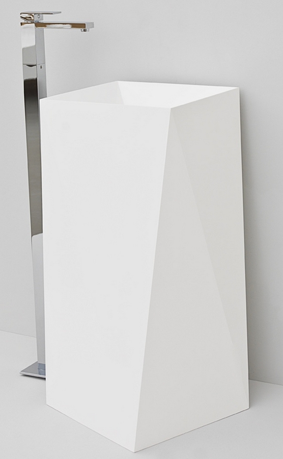 Art Ceram Sharp lavabo 50x50 cm cuadrada exento blanco OSL00801;00