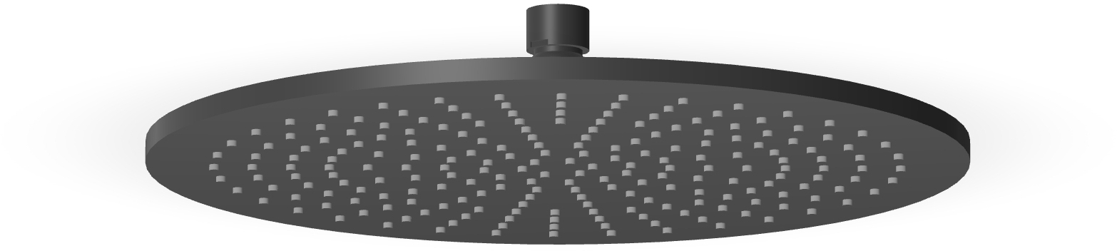 Zucchetti Closer ducha con efecto lluvia 30x30 cm circular negro Z94266.N6