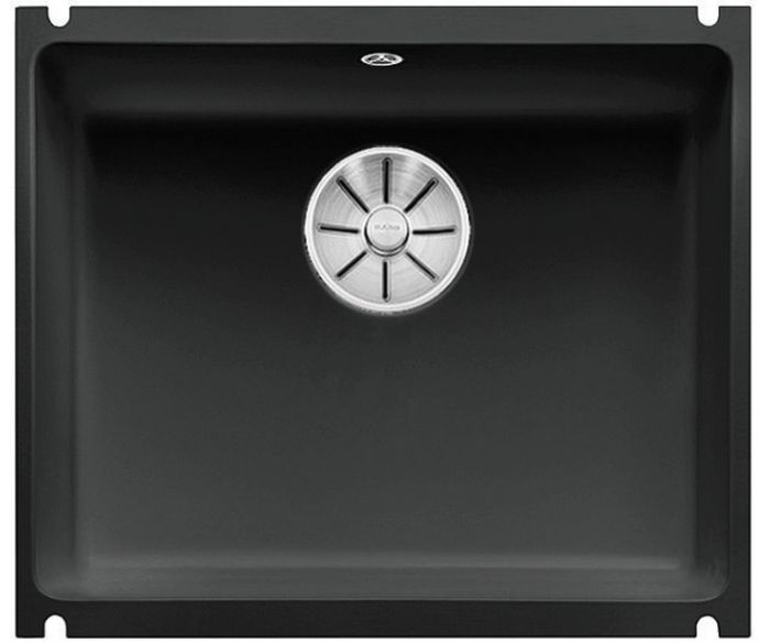 Blanco Subline 500-U fregadero de cerámica 54.3x45.6 cm negro 523740