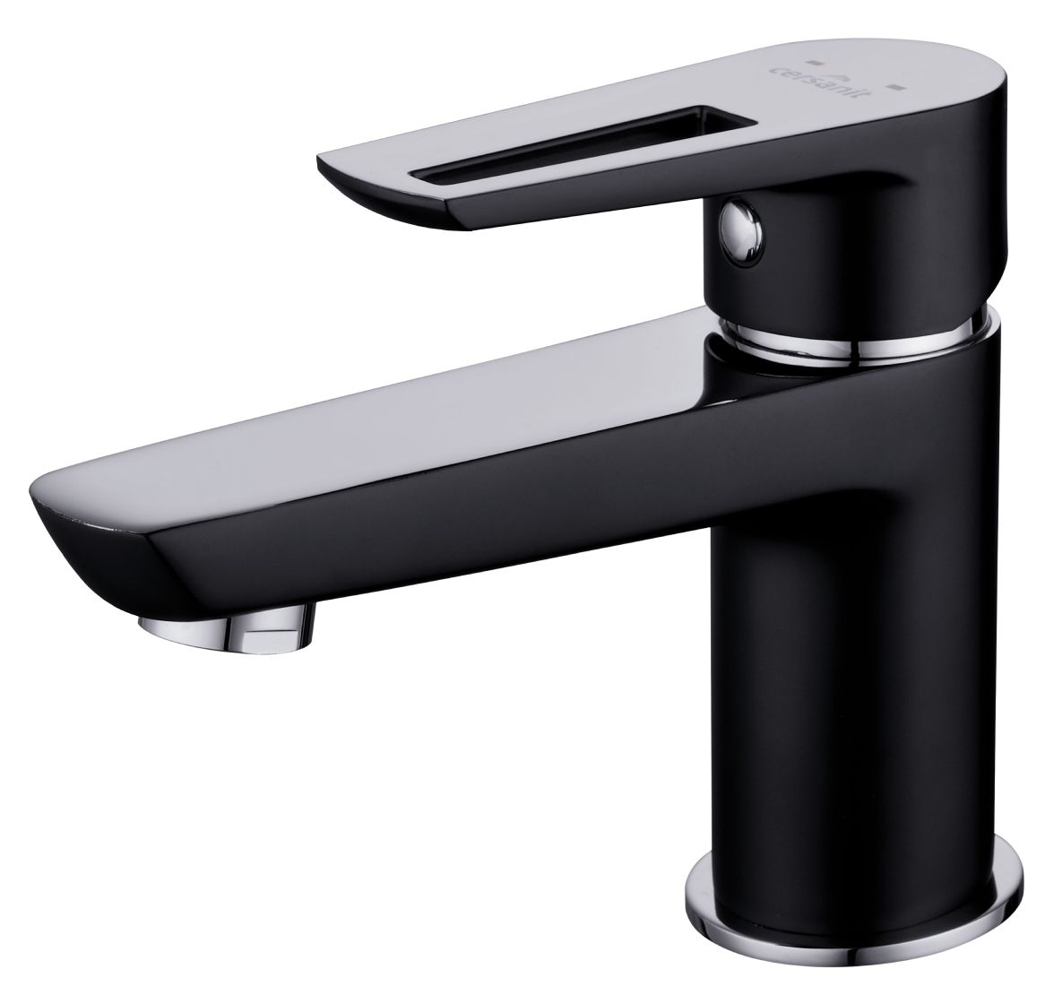 Cersanit Mille grifo para lavabo de pie negro S951-048