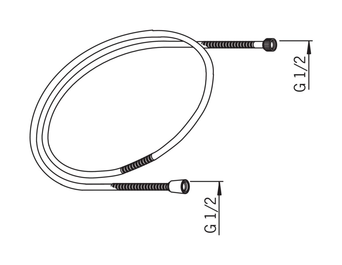 Oras Sensiva manguera de ducha 200 cm cromo 241006
