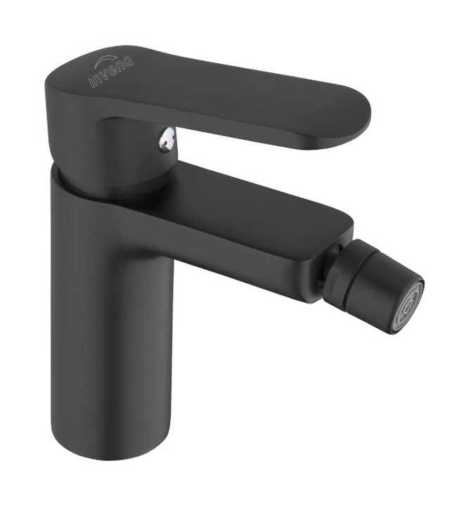 Invena Siros grifo para bidé de pie negro BB-90-004