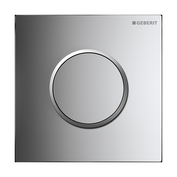 Geberit Typ 10 botón de descarga para urinario cromo brillante-cromo mate 116.015.KH.1