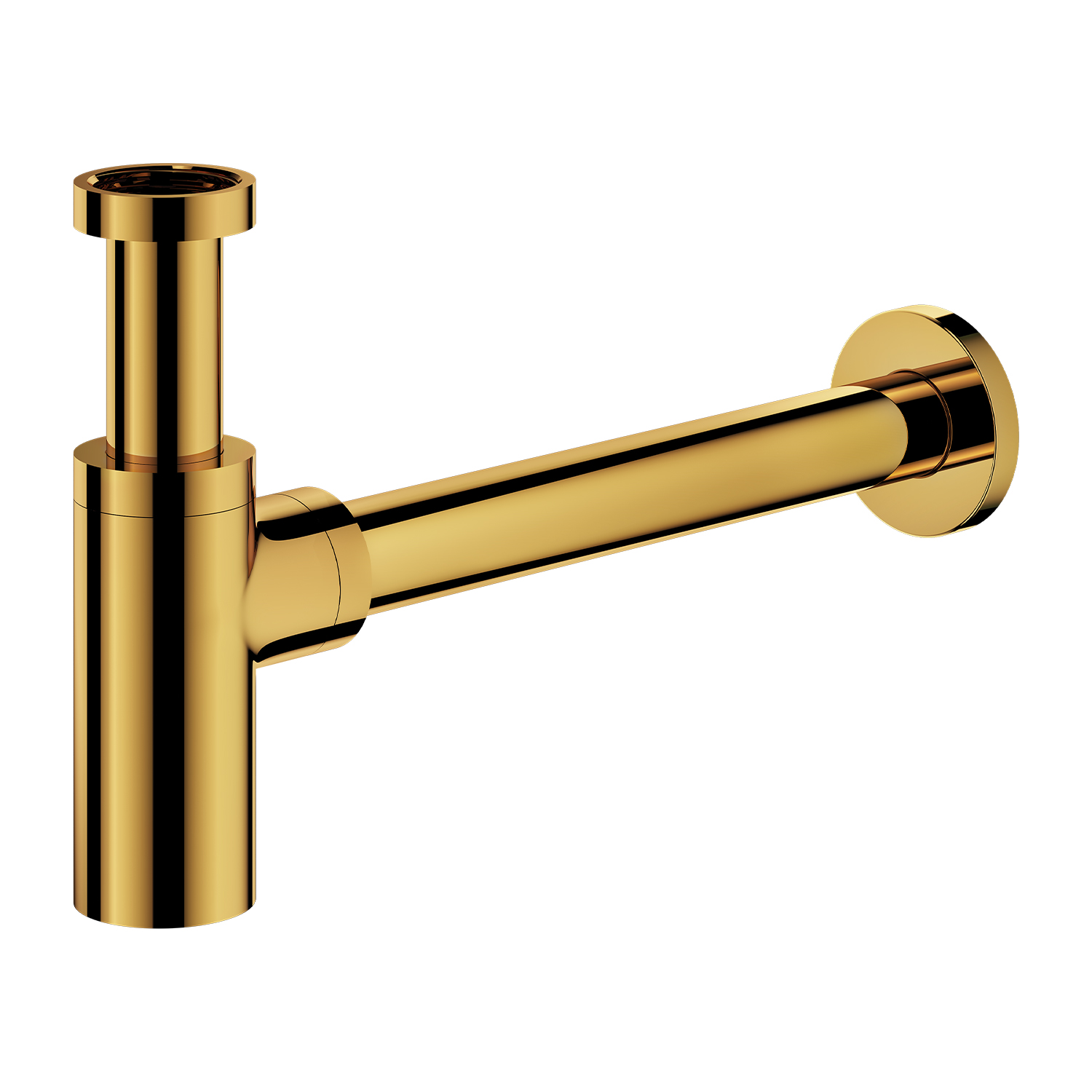 Omnires sifón de lavabo oro A186GL