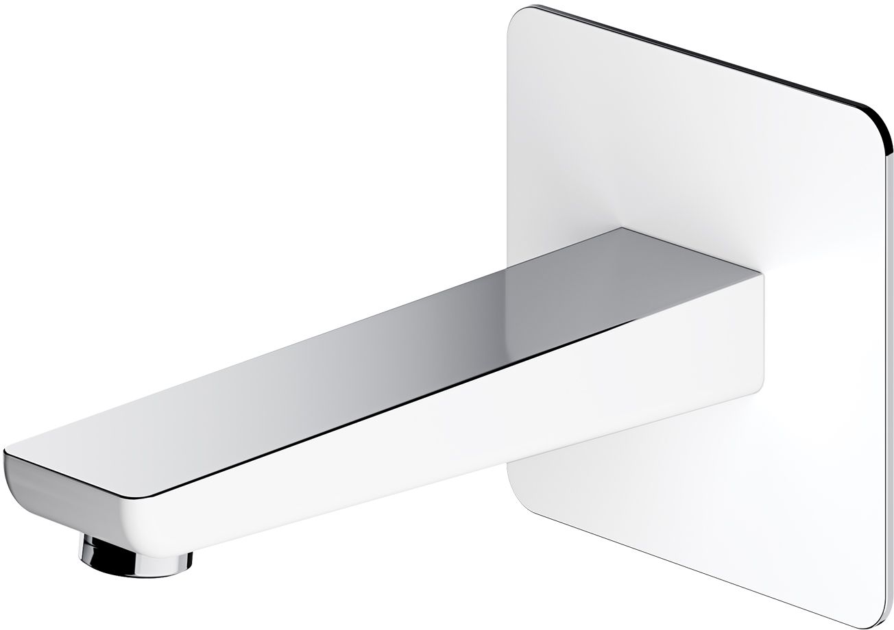 Omnires Parma caño de grifo bañera cromo-blanco WDPARMACRB