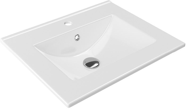 Excellent As lavabo 61x46.5 cm rectangular para mueble-empotrado blanco CEEX.3617.600.WH