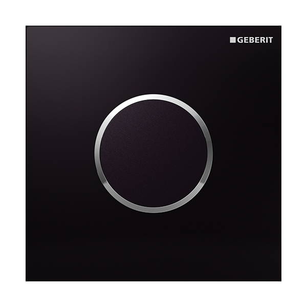 Geberit Sigma botón de descarga para urinario cromo brillante-negro 116.025.KM.1