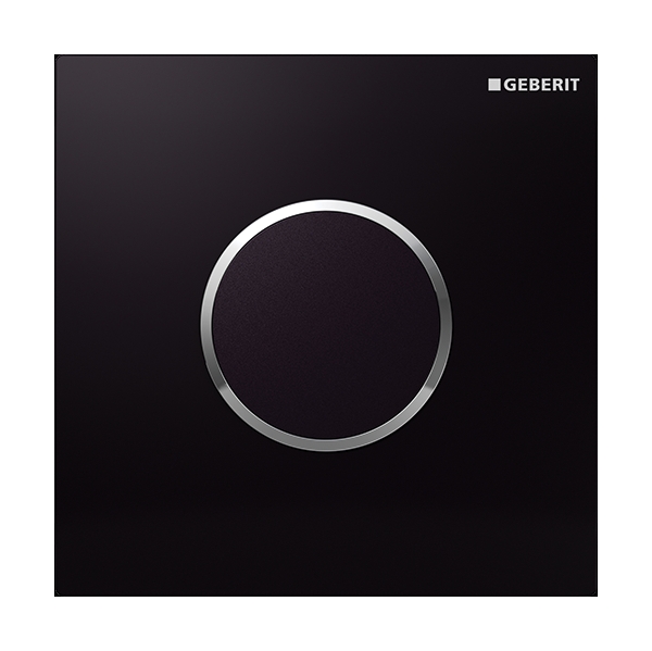 Geberit Sigma botón de descarga para urinario cromo brillante-negro 116.035.KM.1