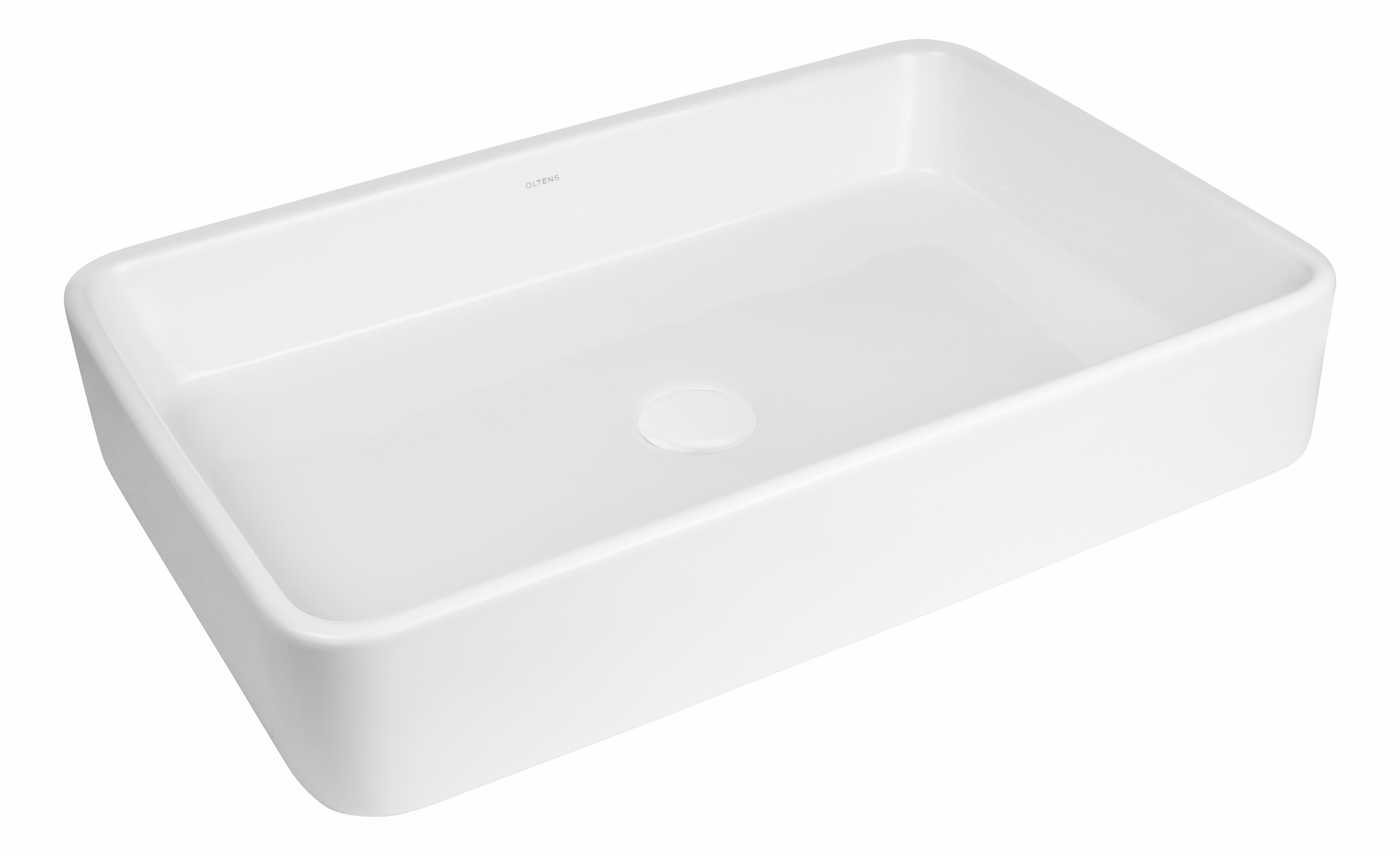 Oltens Lustra lavabo 60.5x35 cm rectangular sobre encimera blanco 40306000