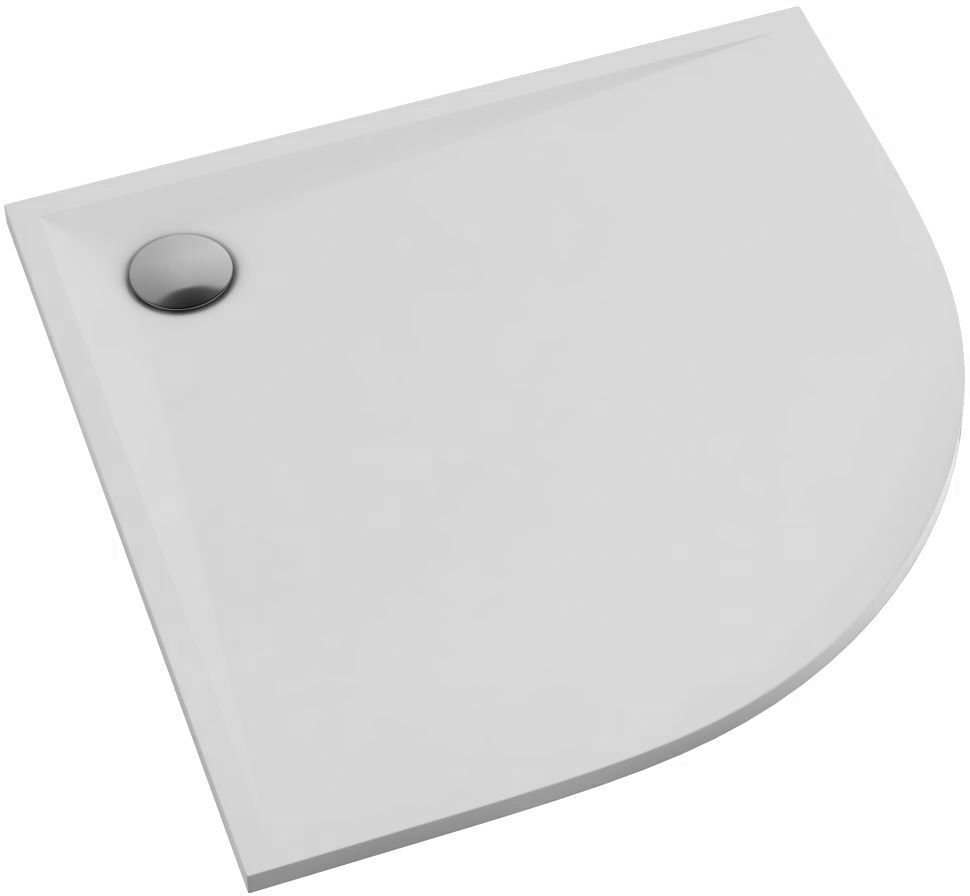 Schedpol Etrusco plato de ducha semicircular 80x80 cm blanco 3463