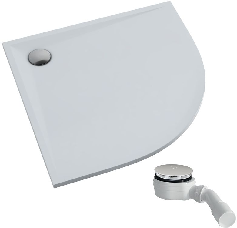 Schedpol Etrusco plato de ducha semicircular 80x80 cm blanco 3463