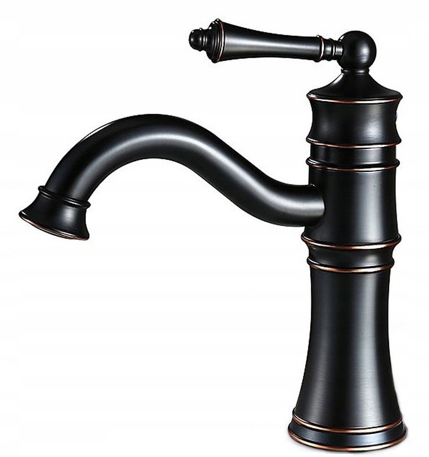 Rea Old Black grifo para lavabo de pie negro REA-B0226