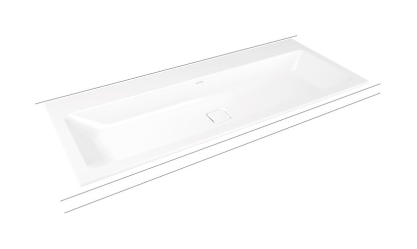 Kaldewei Cono lavabo 120x50 cm rectangular empotrado blanco 901806003001