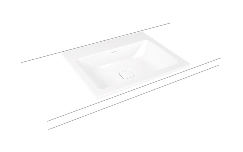 Kaldewei Cono lavabo 60x50 cm rectangular empotrado blanco 901606003001
