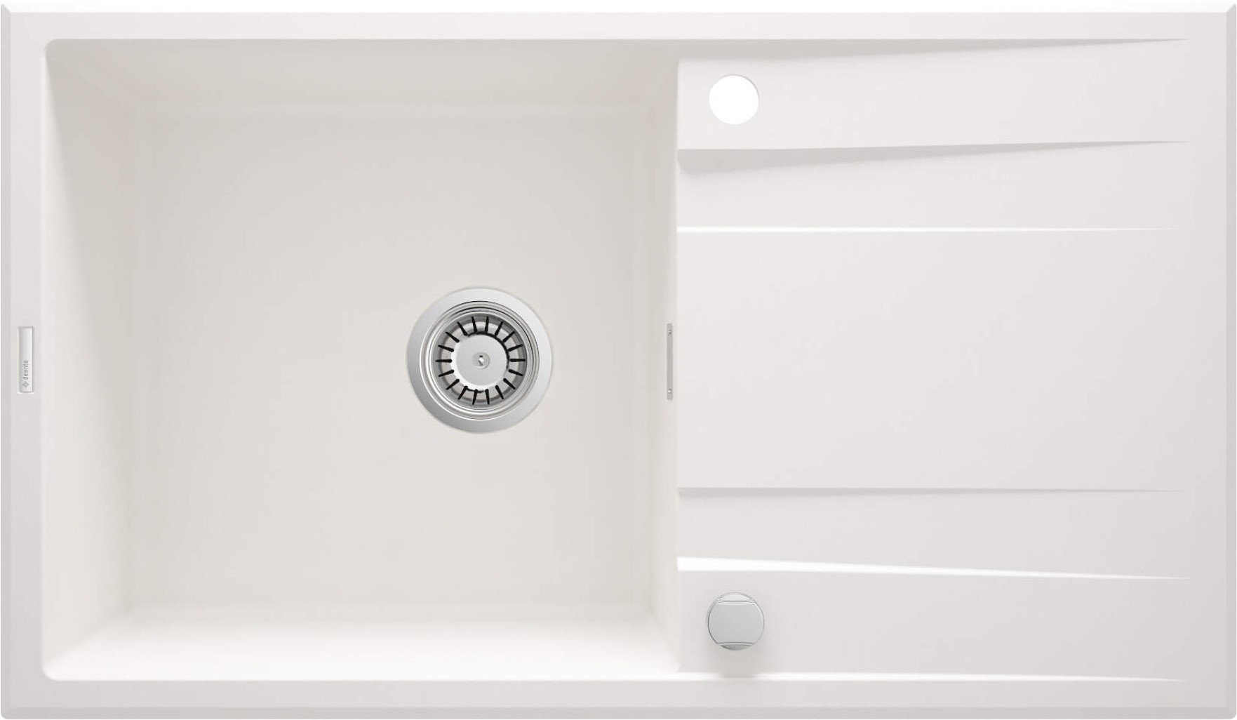 Deante Eridan fregadero de granito 86x50 cm blanco ZQE_A113