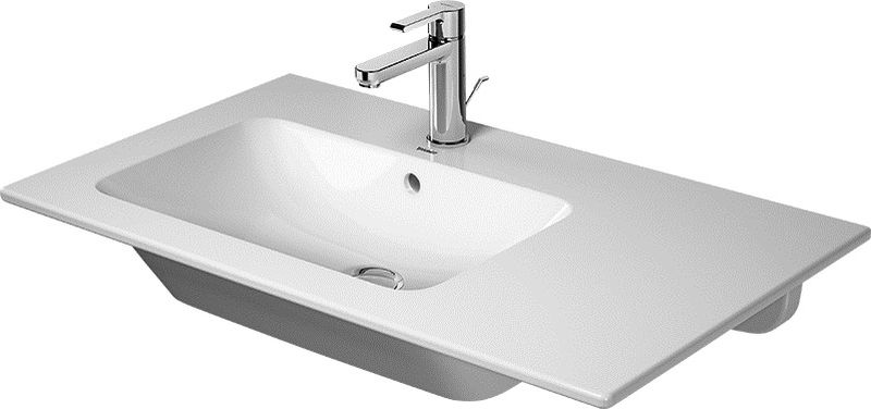 Duravit ME by Starck lavabo 83x49 cm rectangular para mueble-con encimera blanco 2345830060