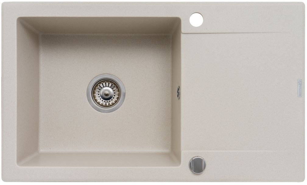 Pyramis Korfu fregadero de granito 78x46 cm beige 070061001